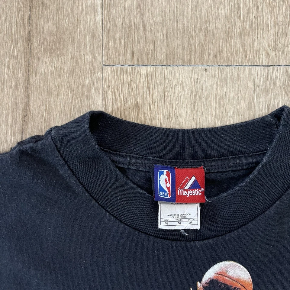 Vintage 2004 Nba Majestic Dwight Howard Orlando Magic Dunk Superman Basketball T Foto 4 de 4