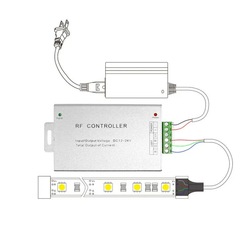 44 Key RF Remote Wireless RGB Controller DC 12V 24A for SMD 5050 3528 LED Strip - Image 4 of 4