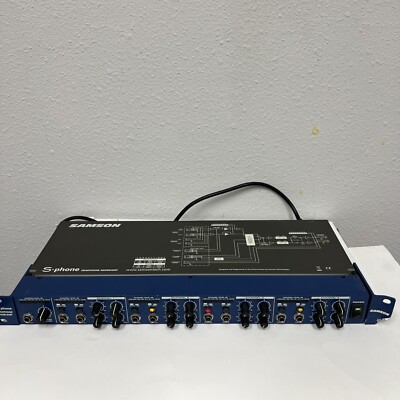 Samson S-Phone Channel Headphone Mixer Amplifier AS IS