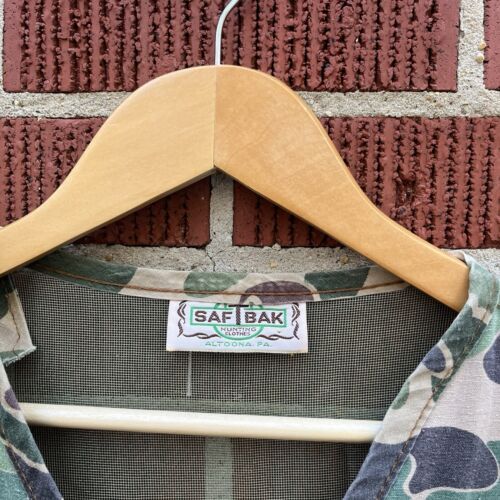 🦆Vintage 1980’s Saftbak Duck Camo Cargo/Utility Hunting Vest🦆 - Picture 3 of 5