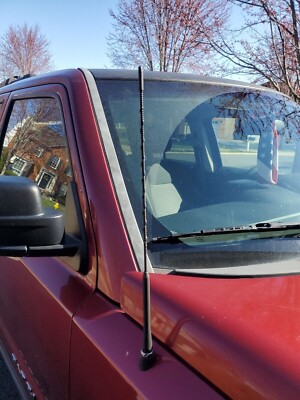 16" Black Power Radio Antenna Mast For Mitsubishi Outlander 2007-2017 – AM/FM Roof Mount, Fuba Style, Waterproof