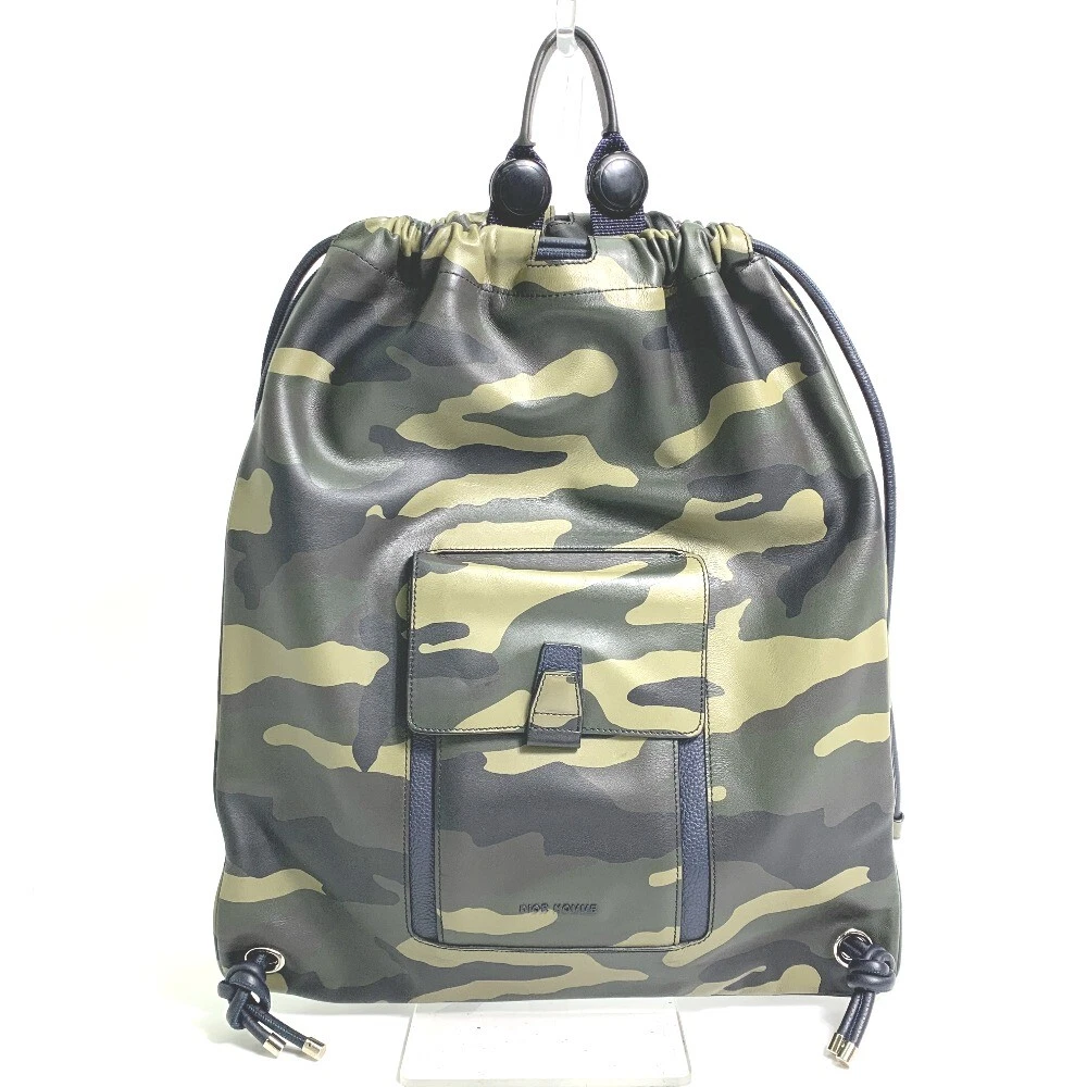 Sac à dos camouflage DIOR HOMME cuir vert
