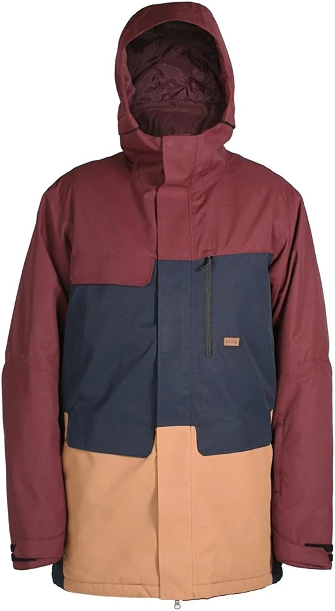 RIDE Snowboards Men's GEORGETOWN Shell Jacket - Burgundy - Medium -NWT