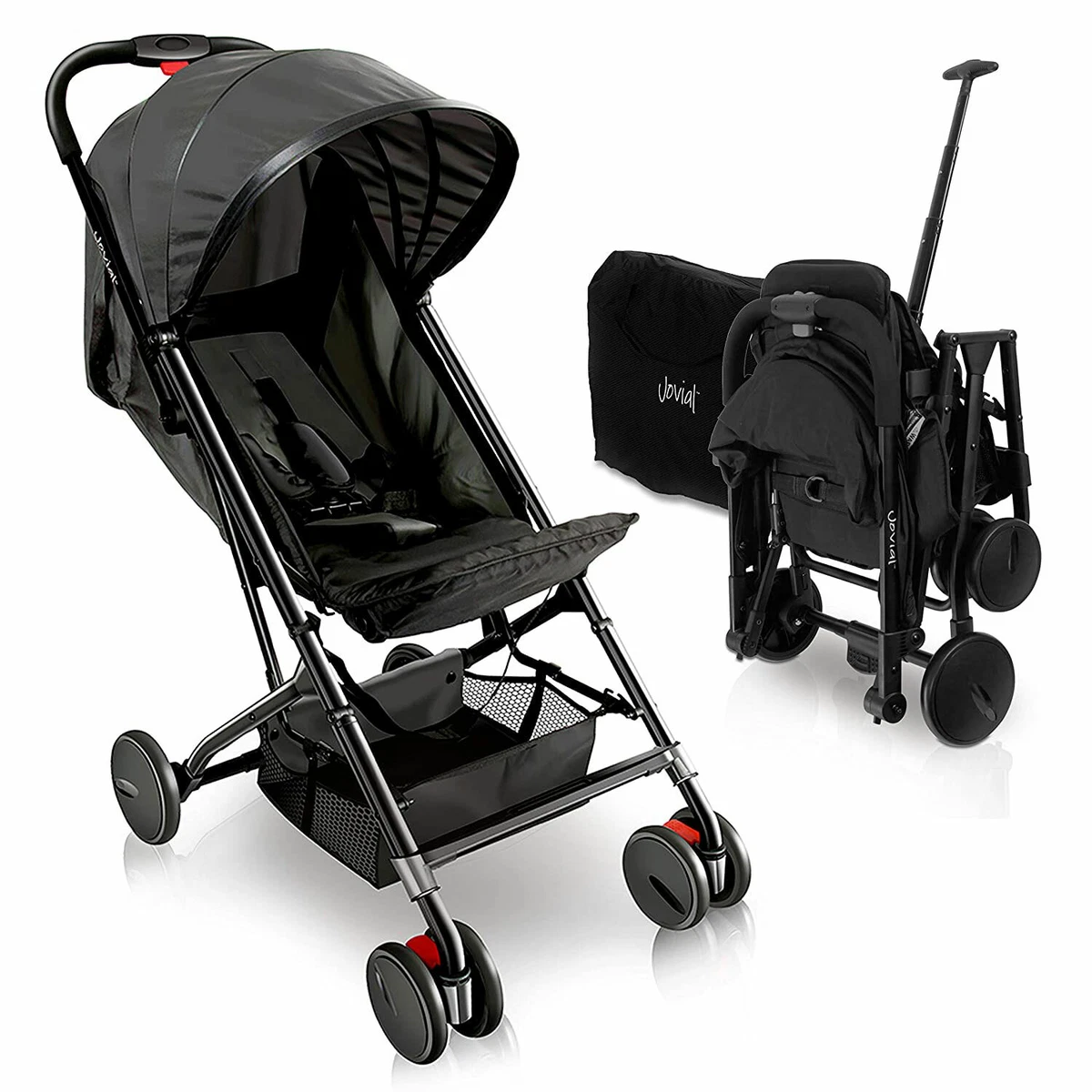 Jovial Portable Folding Compact Baby Stroller with Travel Bag