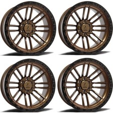 Set 4 22 Axe Wheels Icarus Bronze 22x12 8x170 -44mm Lifted For Ford Truck Rims