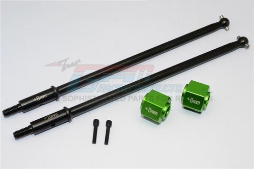 GPM YTL169RS8 8mm RUEDA HEXAGONAL CON EJE TRASERO HD PARA 1/8 RC AXIAL YETI XL ROCK RACER - Imagen 2 de 10