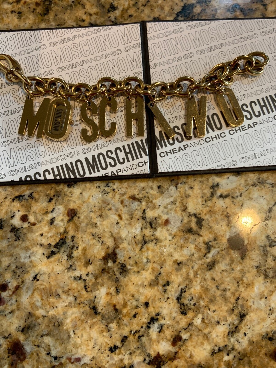 WoMEN'S MOSCHINO CHEAP AND CHIC I Love Charms BRACELET WATCH