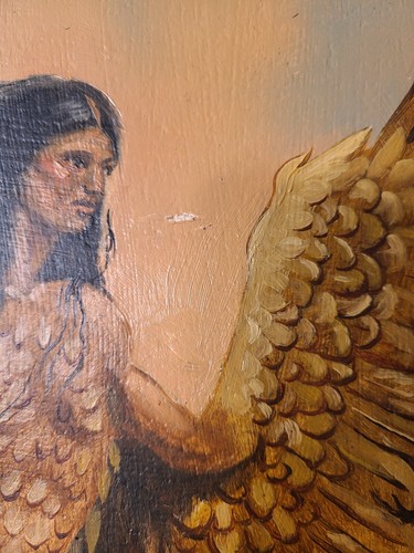 Vintage Native American Oil Painting-Indian Dancer-Well Listed "Albert White" - Picture 6 of 16