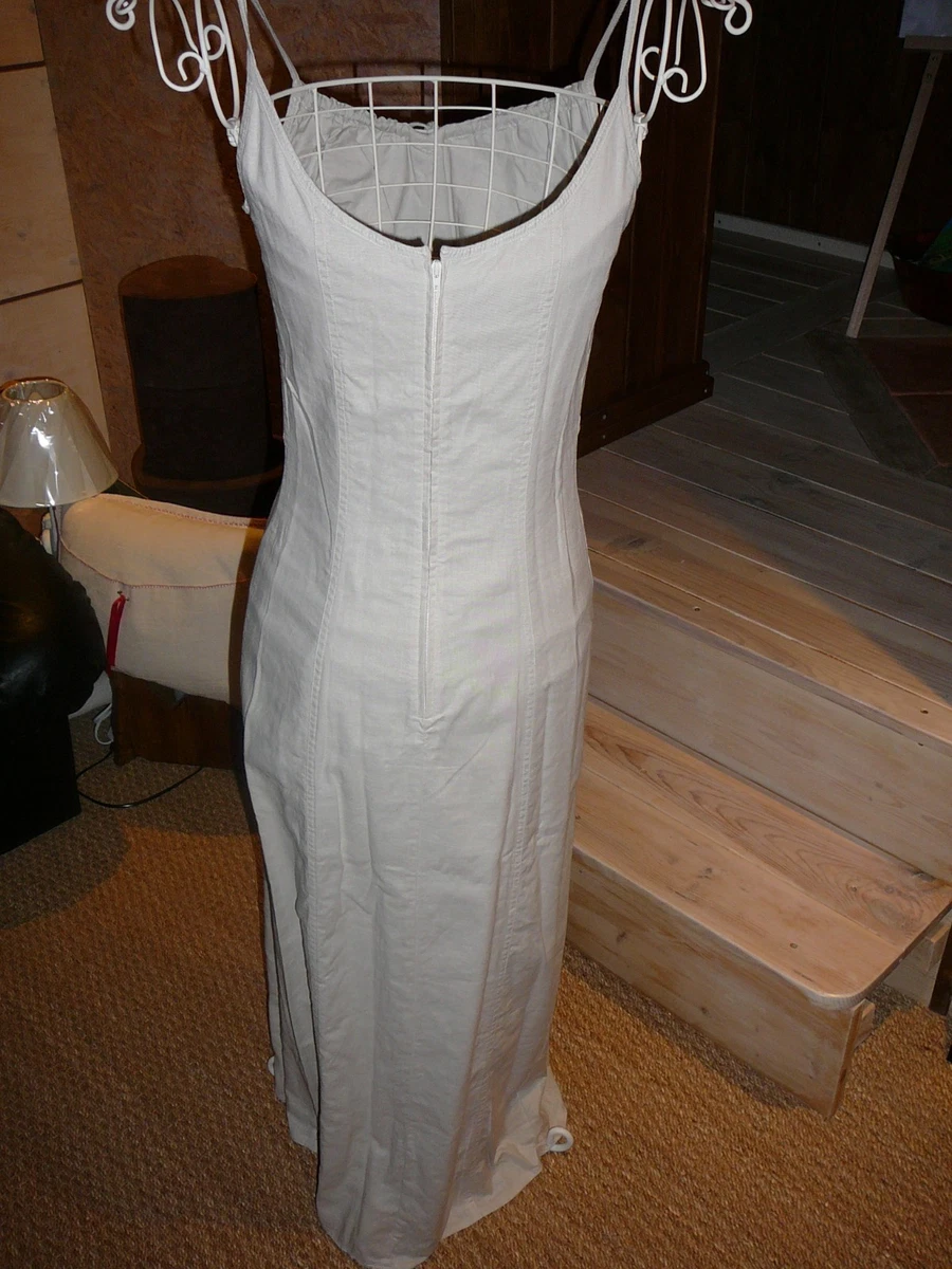 Robe longue Beige Coton 38 ETAM eBay