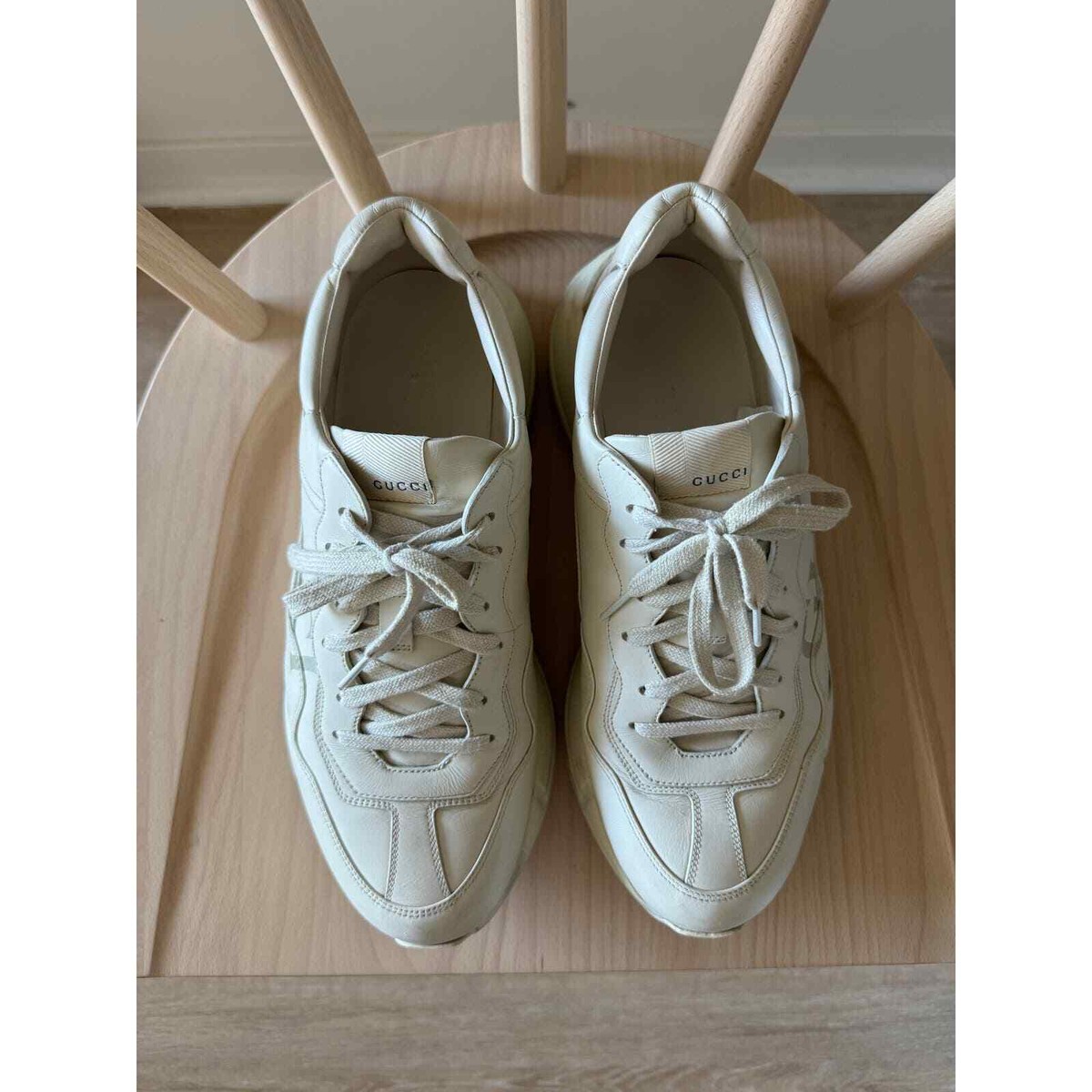 Gucci Rhyton Logo Leather Sneaker (Size 10, Men display picture 3