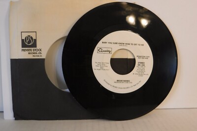 Bessie Banks, Baby you sure know how to get to me, 1976 Quality QA 508 Promo