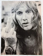 NEAL SMITH (ALICE COOPER BAND)~1975 POSTER~VTG FULL PAGE MAGAZINE PINUP CLIPPING