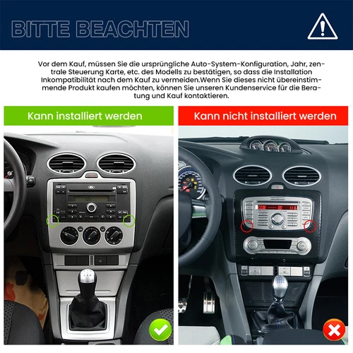 64G Für Ford Fiesta 2005-2008 Android 15 Apple Carplay Autoradio GPS Navi WIFI - Bild 4 von 24