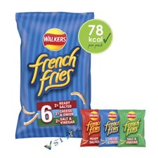 Walkers French Fries Crispy Potato Snacks Variety Pack 6 x 18g Perfect Treat