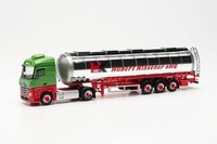 Herpa Lkw Modell Mercedes-Benz Actros Streamspace Jumbochromtank-Sattelzug Huber
