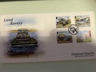 2019 FALKLAND ISLANDS  LAND ROVERS SET of 4 STAMPS FDC - MOUNT PLEASANT