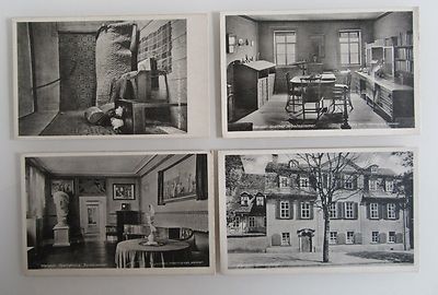Postkarten Lot mit 4 x WEIMAR Thüringen alte Ansichtskarten ungelaufen ~1940/50