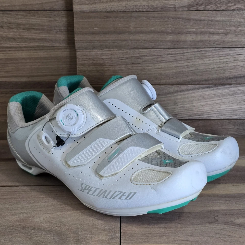 Zapatos para mujer Specialized Ember Road blanco/verde esmeralda talla EU 39,5 US 8,5 Foto 4 de 4