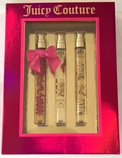 Juicy Couture Spray Perfume  3-Pc Travel Eau De Parfum Gift Set for Women NEW