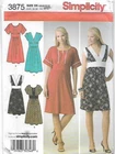 C214 SIMPLICITY 3875: DRESS SIZE 4-12 SEWING PATTERN