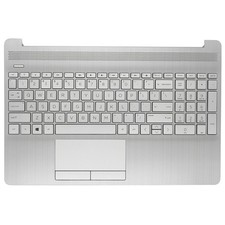 L52023-001 New Palmrest Non-Keyboard Touchpad Silver for HP 15S-DU 15S-DY 15-DW