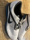 Nike Lunar Prevail Golf Shoes White Blue 483838-101 Mens 14 Spikeless Leather — photo 3