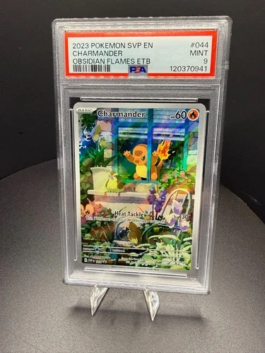2023 POKEMON SVP EN-SV BLACK STAR PROMO #044 CHARMANDER PSA 9