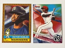 Victor Robles 2025 Heritage “76” Numbered 69/76 Card & 2017 Bowmans Best Card 
