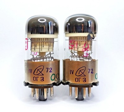 US Stock! 2x OG-3  OG3  ОГ3 Dekatron Metal Base 1972s Сounting Nixie Era Tubes