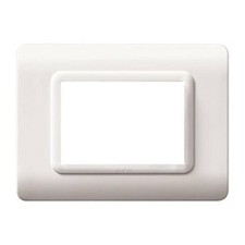 Placca per scatola rettangolare AVE Tecnopolimero S44 3 moduli bianco - 44PY03B