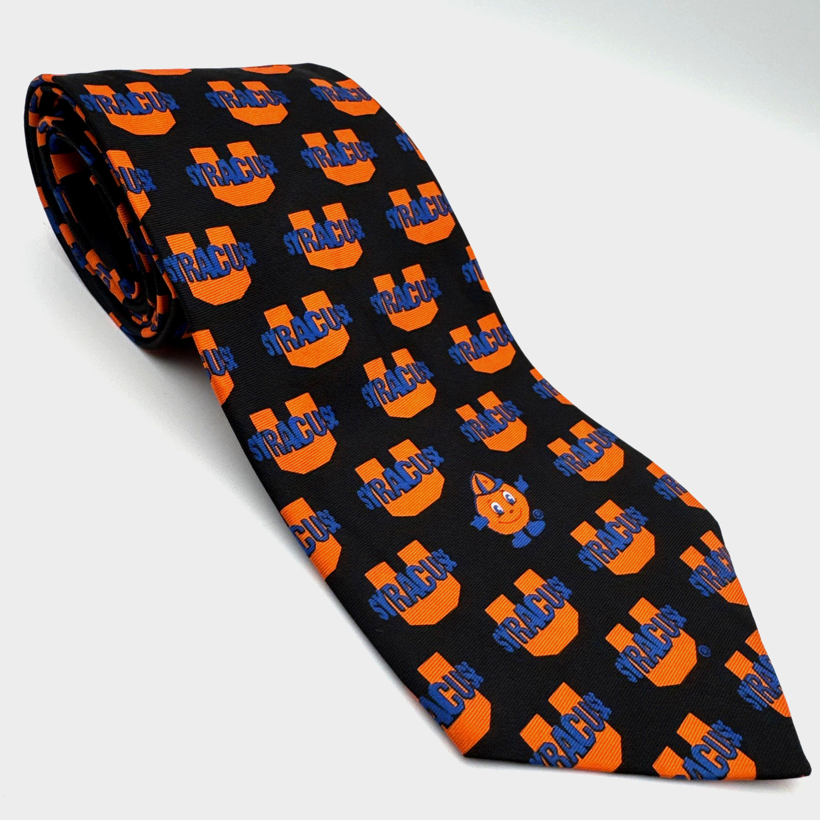 Vintage Syracuse University Logo Pattern Necktie — Ralph Marlin & Co. (2003)
