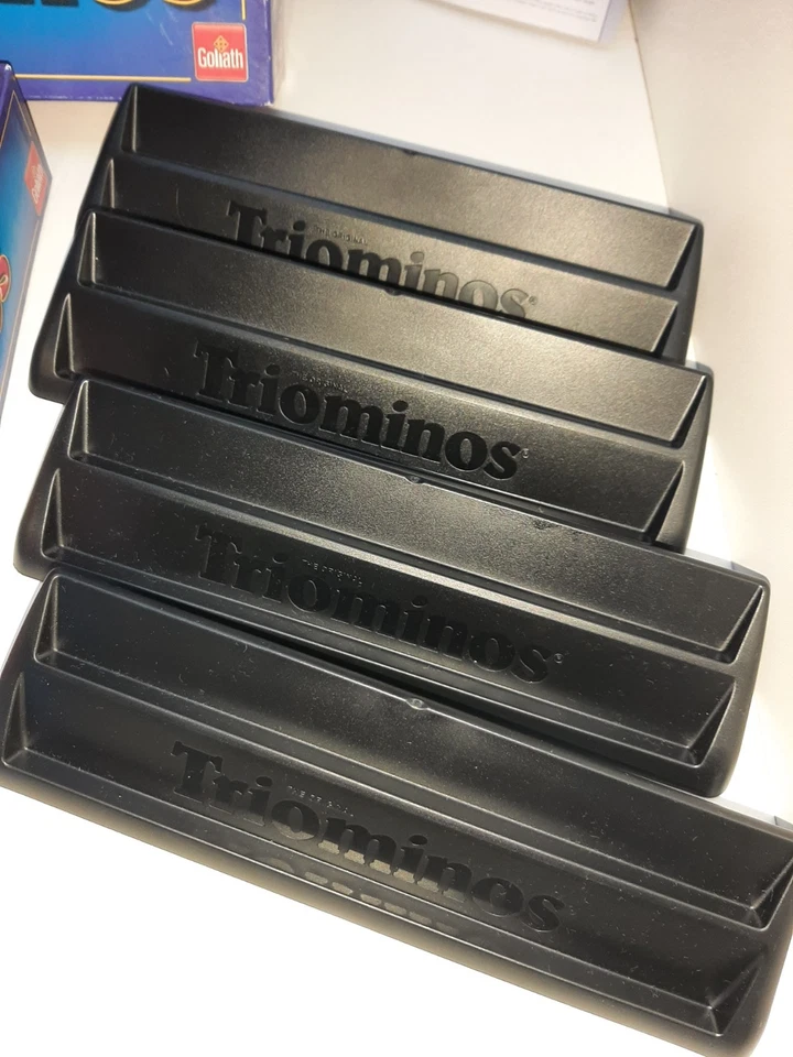 selten:  Triominos Classic Goliath Spiele Familienspiel massive Steine TOP - Bild 4 von 4