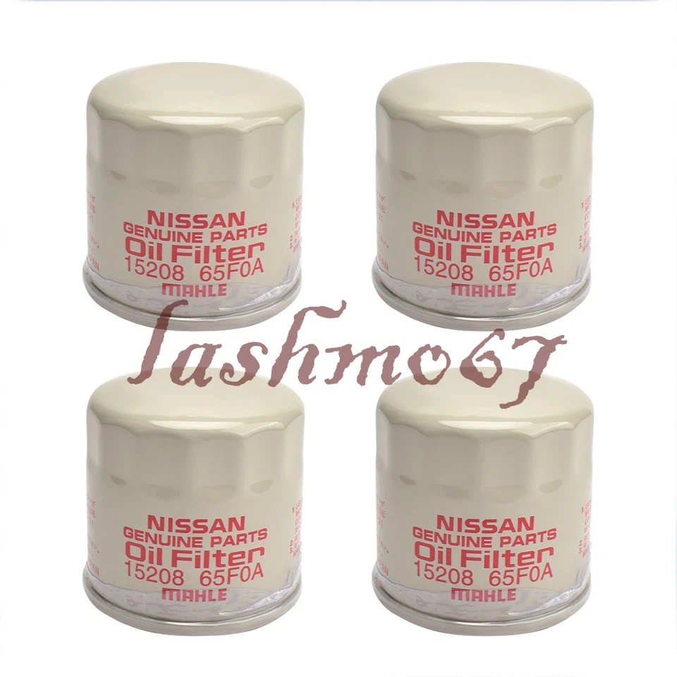 4 只装原始设备制造商发动机机油过滤器适用于日产 Sentra Versa Rogue 英菲尼迪 15208-65F0A — 第 3/4 张图片
