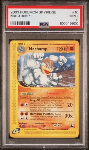 2003 POKEMON SKYRIDGE #16 MACHAMP PSA 9 MINT