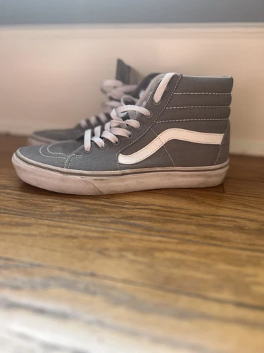 Scarpa conica Vans Sk8 Hi taglia 7 5 uomo o 9 donna grigia skater outdoor