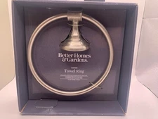 Better Homes & Gardens Towel Ring - Satin Nickel Finish-  brand New!