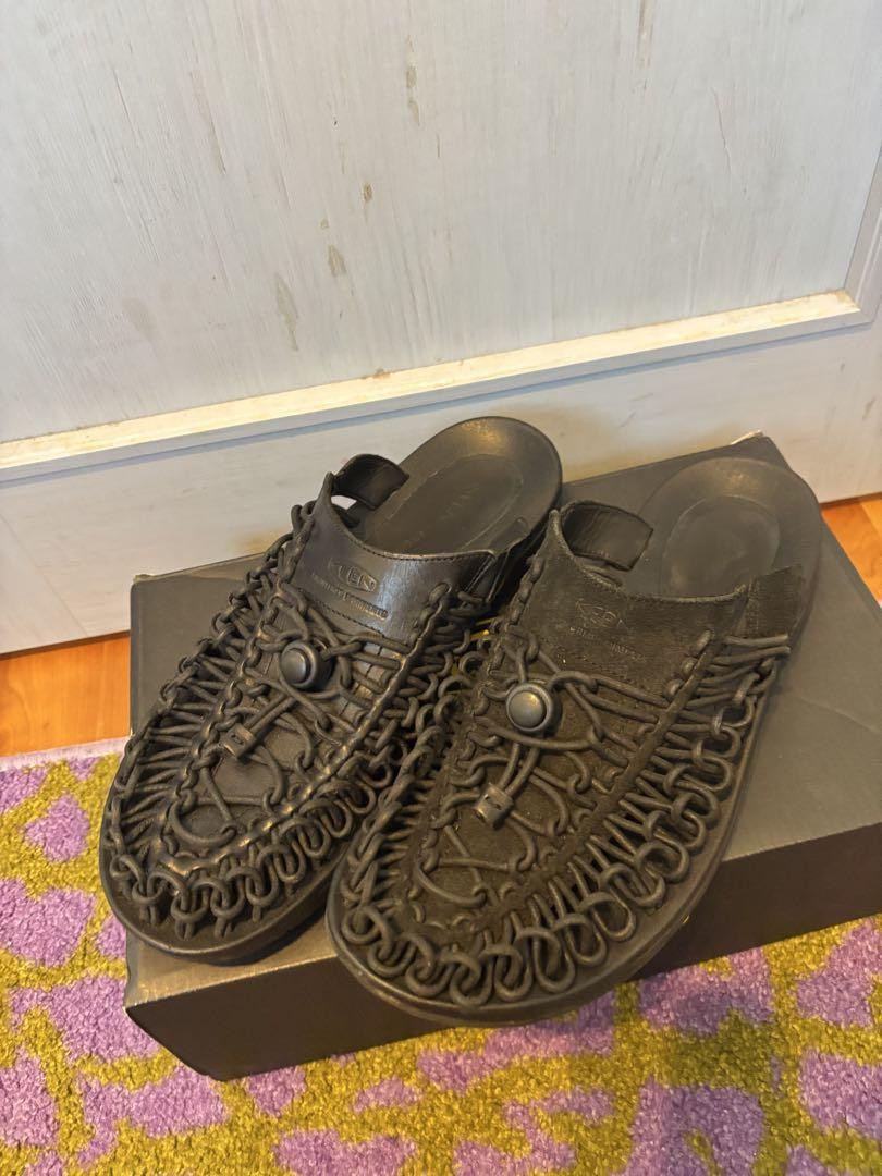 Engineered Garments x sandali Keen Uneek pelle nera US9 usati 6 volte con scatola