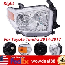 Passenger Right Side Headlight Lamp For 2014-2017 Toyota Tundra SR SR5 Pickup