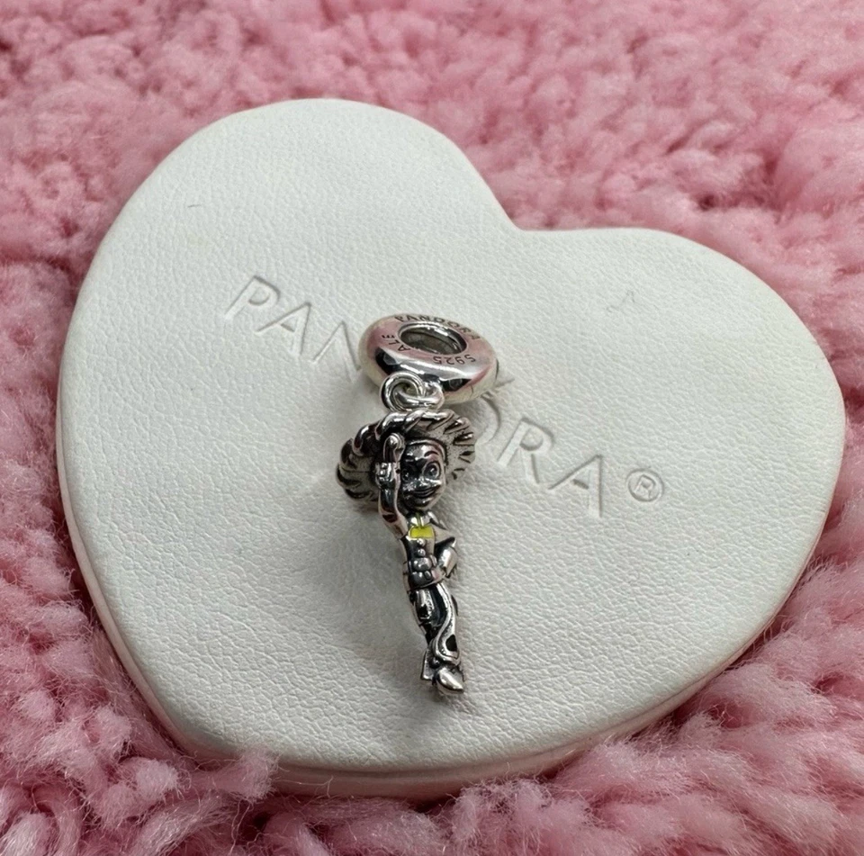 Genuino Pandora Plata Disney Pixar Toy Story Land Jessie Cuelga Dije 798048CCZ Foto 3 de 4