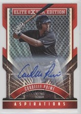 2015 Panini Elite Extra Edition Aspirations 10/100 Correlle Prime #158 Auto b1p