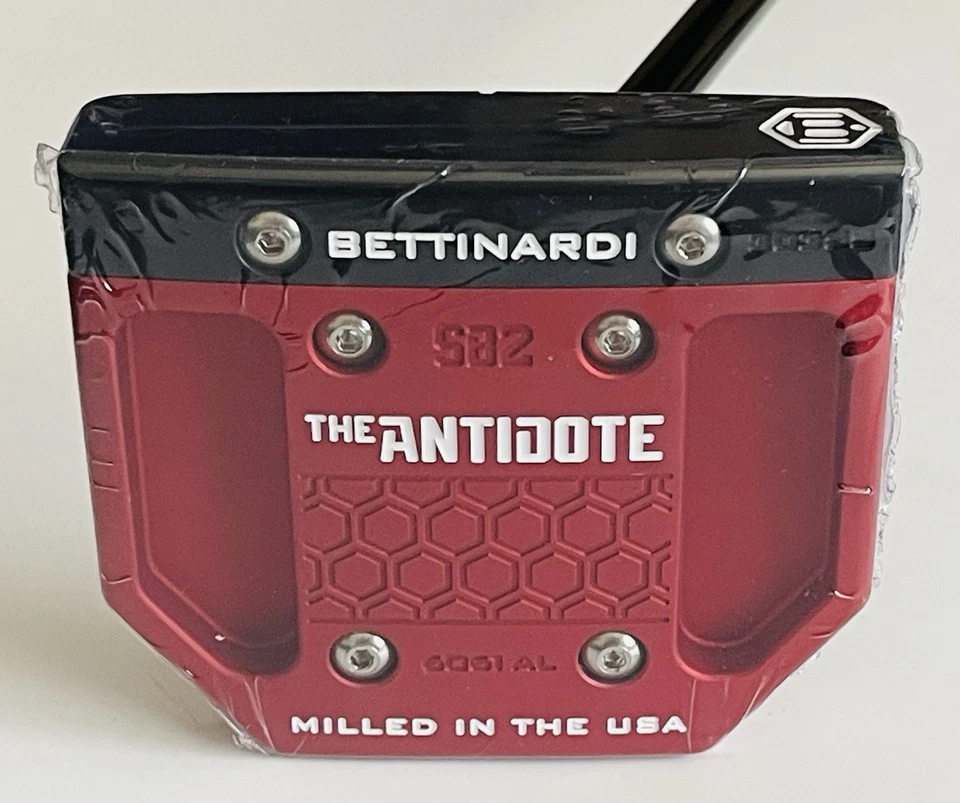 ⛳️ Super Rare Bettinardi ANTIDOTE SB2 Black/Red REMIX Mallet Golf PUTTER ⛳️ - Image 3 of 4