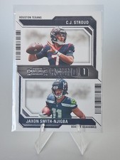 2023 Panini Contenders C.J. Stroud Jaxon Smith-Njigba Round Numbers #4 Seahawks