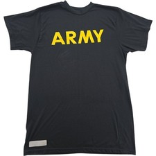 US Army Physical Fitness T-Shirts Men's Medium Yellow Black Lot of 2