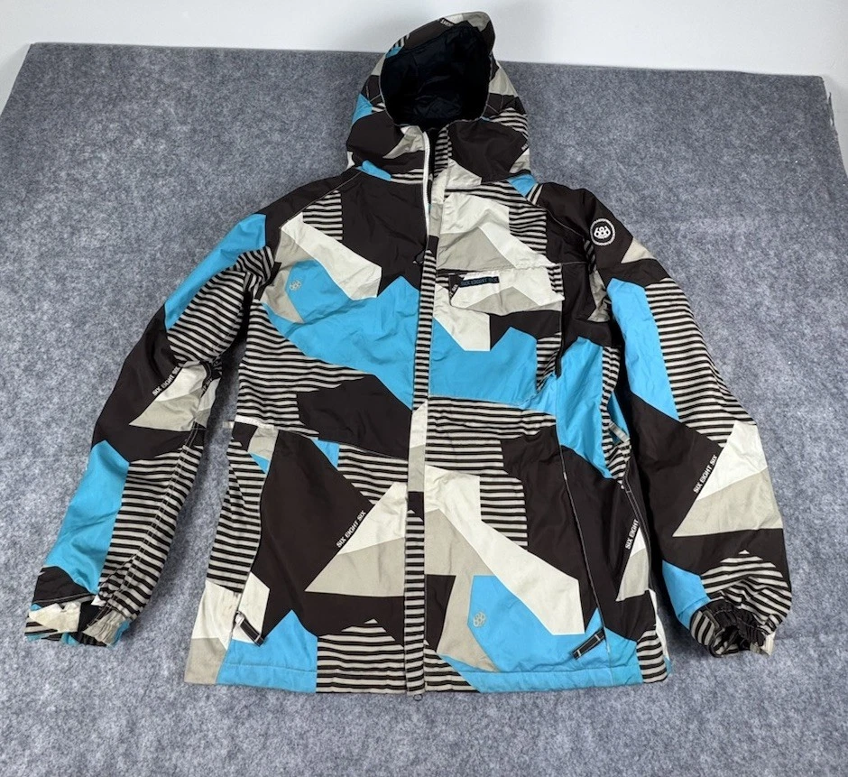 686 Mannual Mix Insulated Snow Jacket - Mens Size X-Large - Turquoise Camo