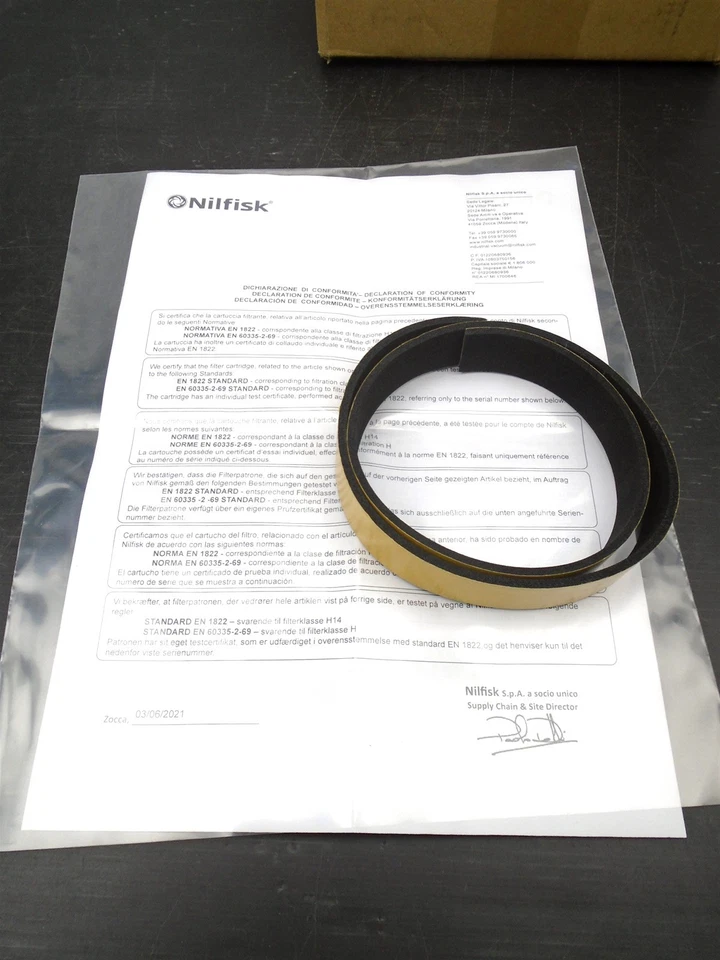 NILFISK - 4581700945 - M.9505 - Z8 17262 HEPA UPSTREAM ABSOLUTE FILTER Kit NEW - Image 4 of 4