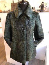 Pelzjacke Biberjacke grün (M)