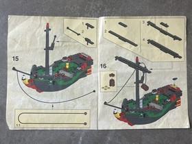 Lego Pirates Set 6250 Cross Bone Clipper Complete w/ Box & Manual