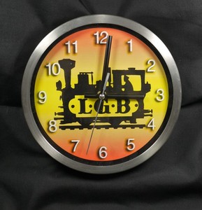 LGB Trains 9 Inch Wall Clock, Features QUIET Movement (No Ticking Noise)