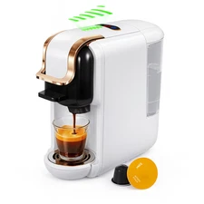 5-in-1 Multi Capsule Coffee Maker Espresso Machine DG Kcup Nes ESE Ground 20 Bar