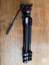 Manfrotto MVH500AH Video Head 190X Black Aluminum 68.23" Tall Tripod Kit